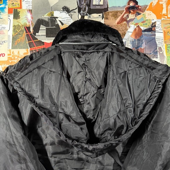 Tact Squad Advance Auto Parts Jacket XL Black Insulated‎ Faux Fur Collar Hood - Picture 7 of 16